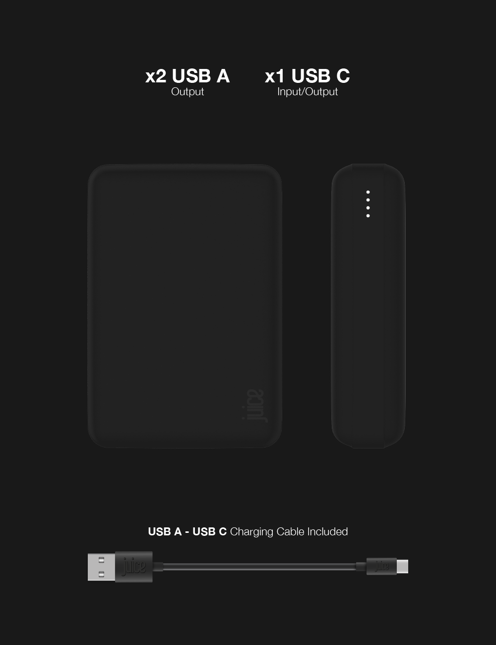 Juice ECO 4 Charge Power Bank – 12,000mAh
