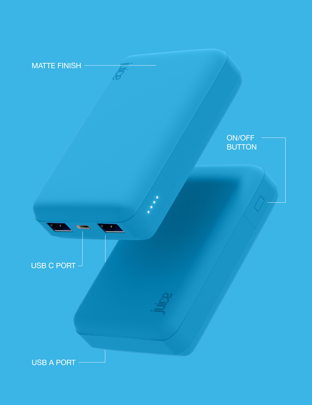 Juice ECO 4 Charge Power Bank – 12,000mAh