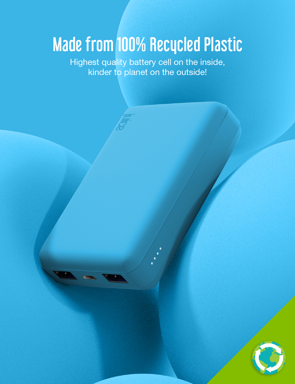 Juice ECO 4 Charge Power Bank – 12,000mAh