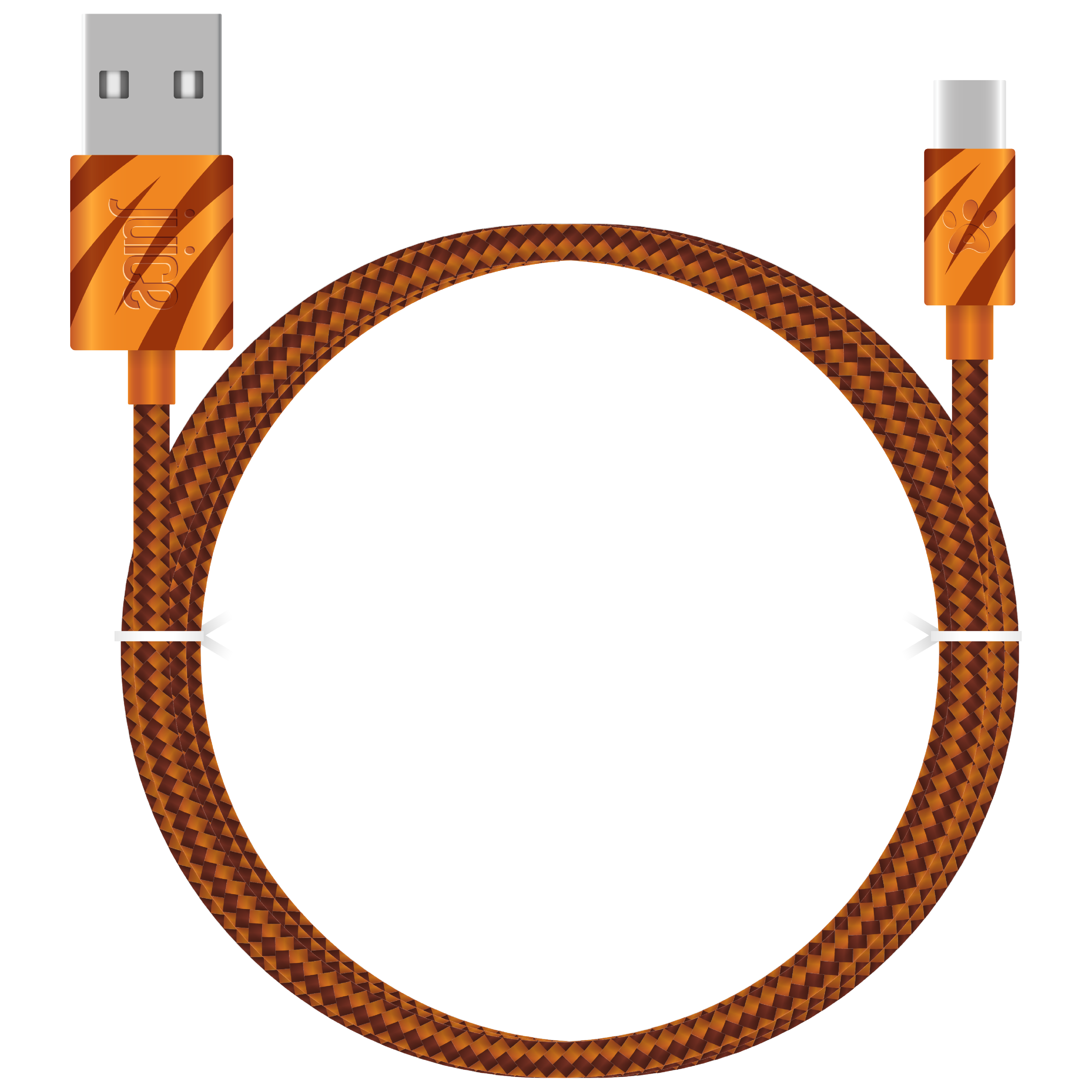 Juice Animals USB Type-C Braided 2m Charging Cable