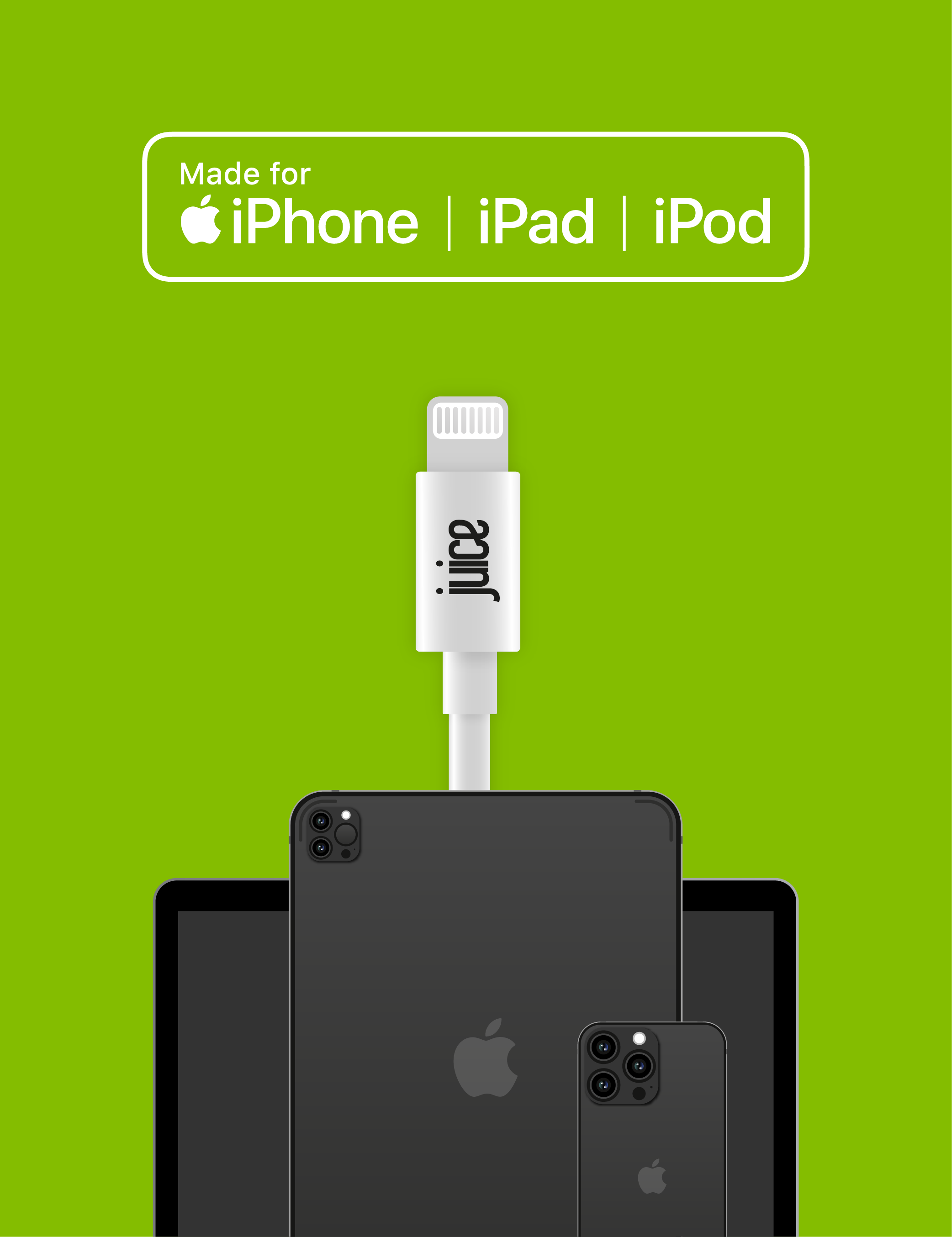 Juice 20W Integrated Lightning Car Charger - Black
