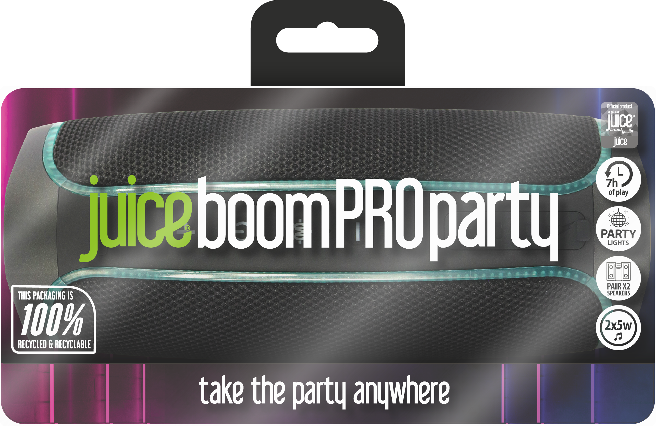 Juice Boom Pro Party Wireless Speaker - Black