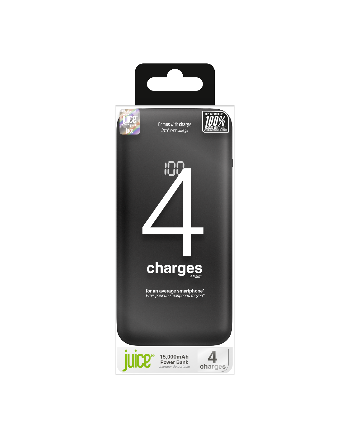 Juice Integrated 4 Charge Power Bank – 16,000mAh