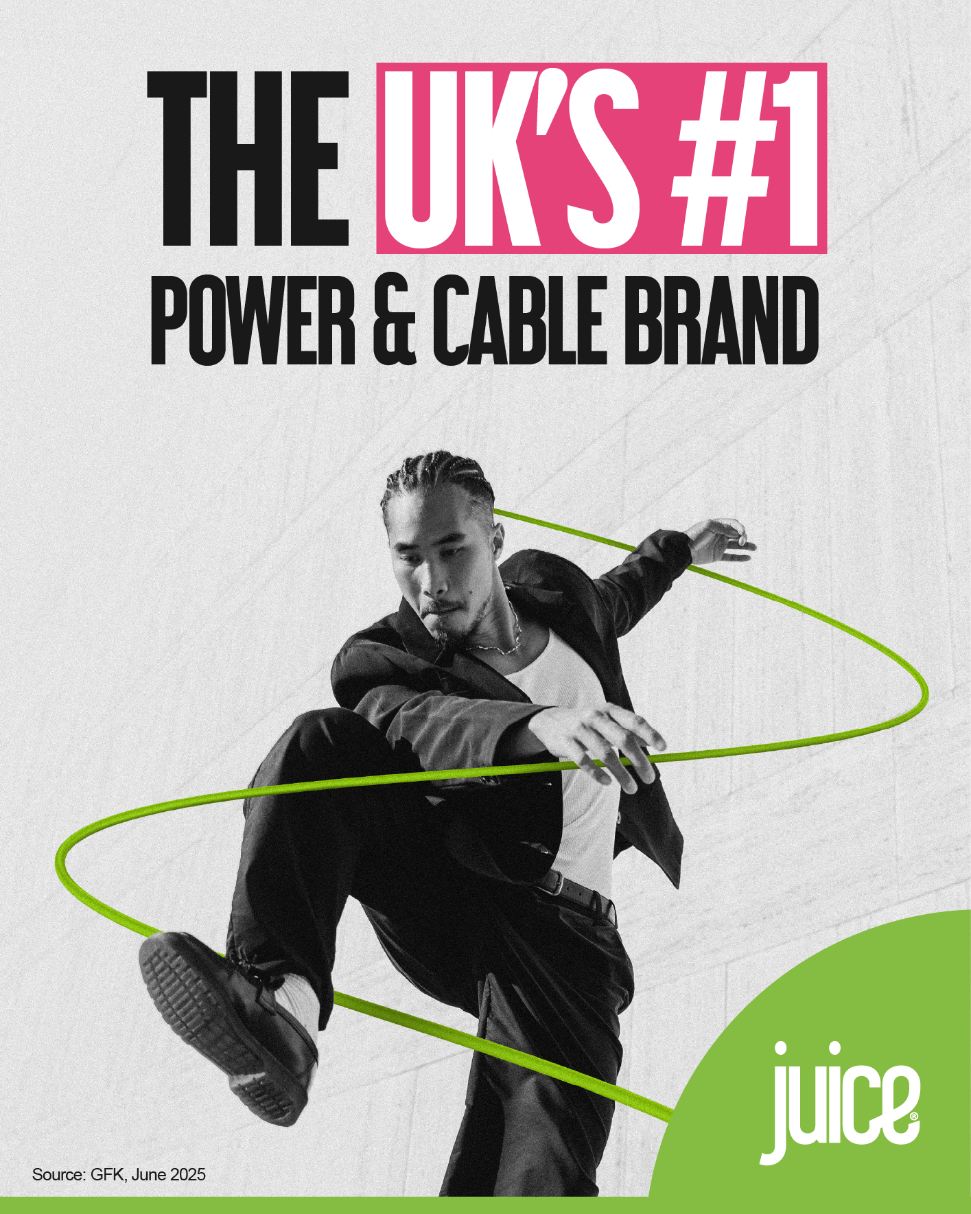 Juice USB Type-C to USB Type-C Charging Cable 1m