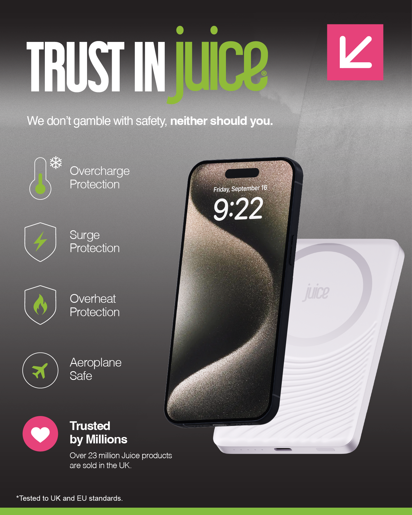 Juice 1 Charge Mag Tec Power Bank – 5,000mAh