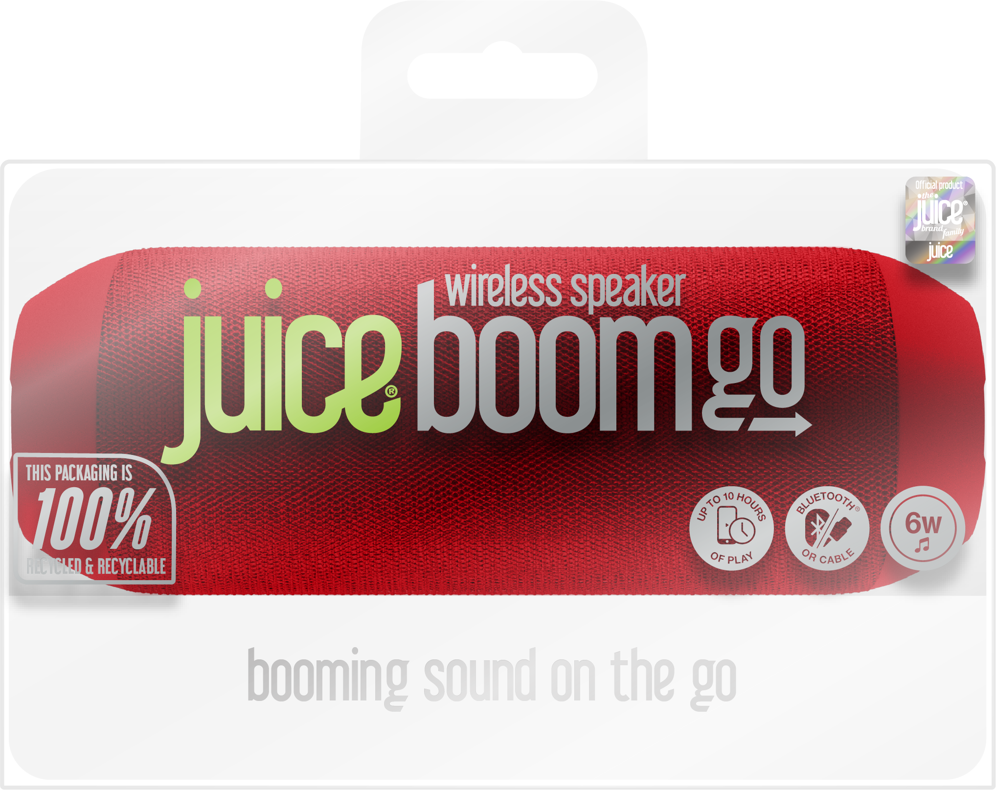 Juice Boom Go Wireless Speaker - Red