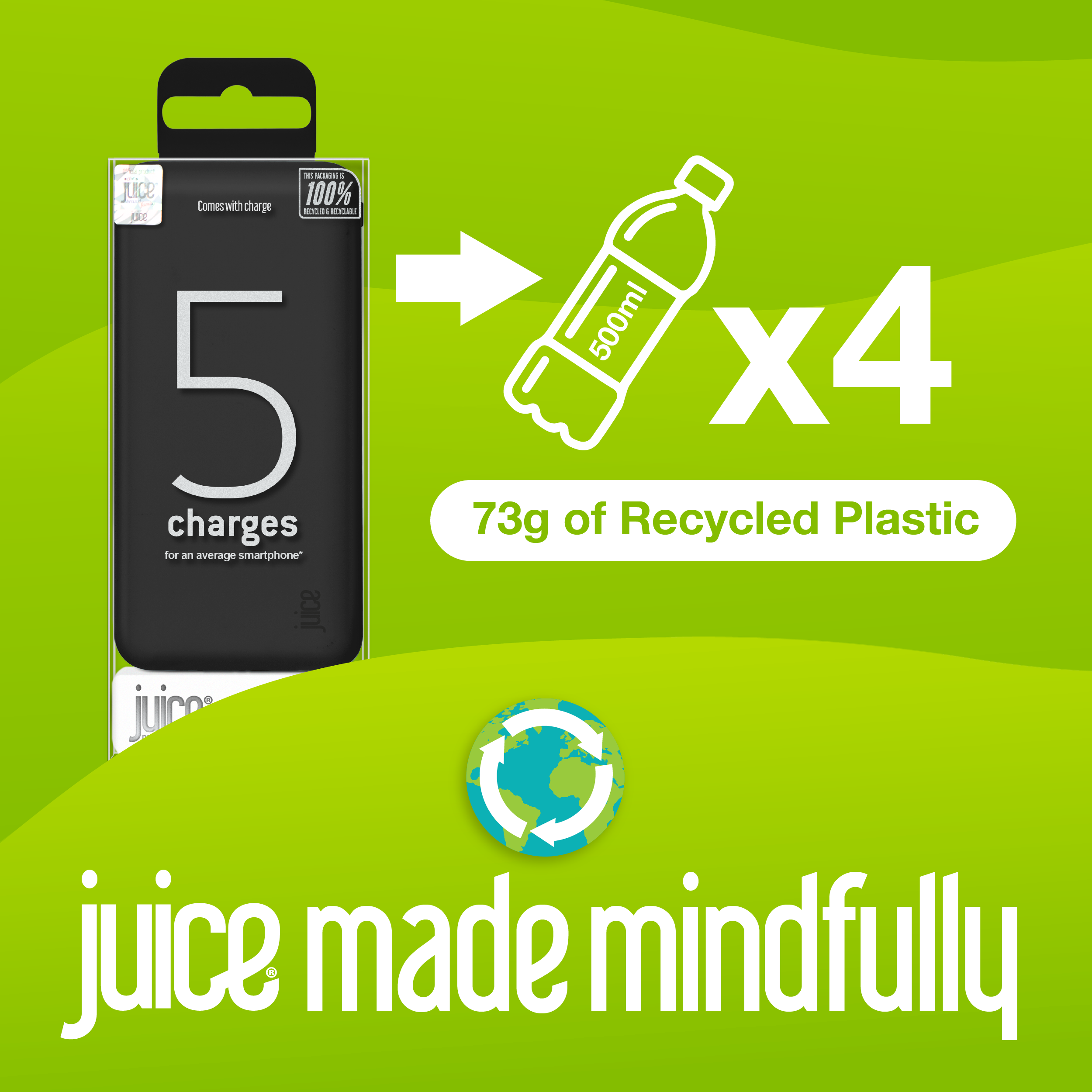 Juice ECO 5 Charge Power Bank – 15,000mAh