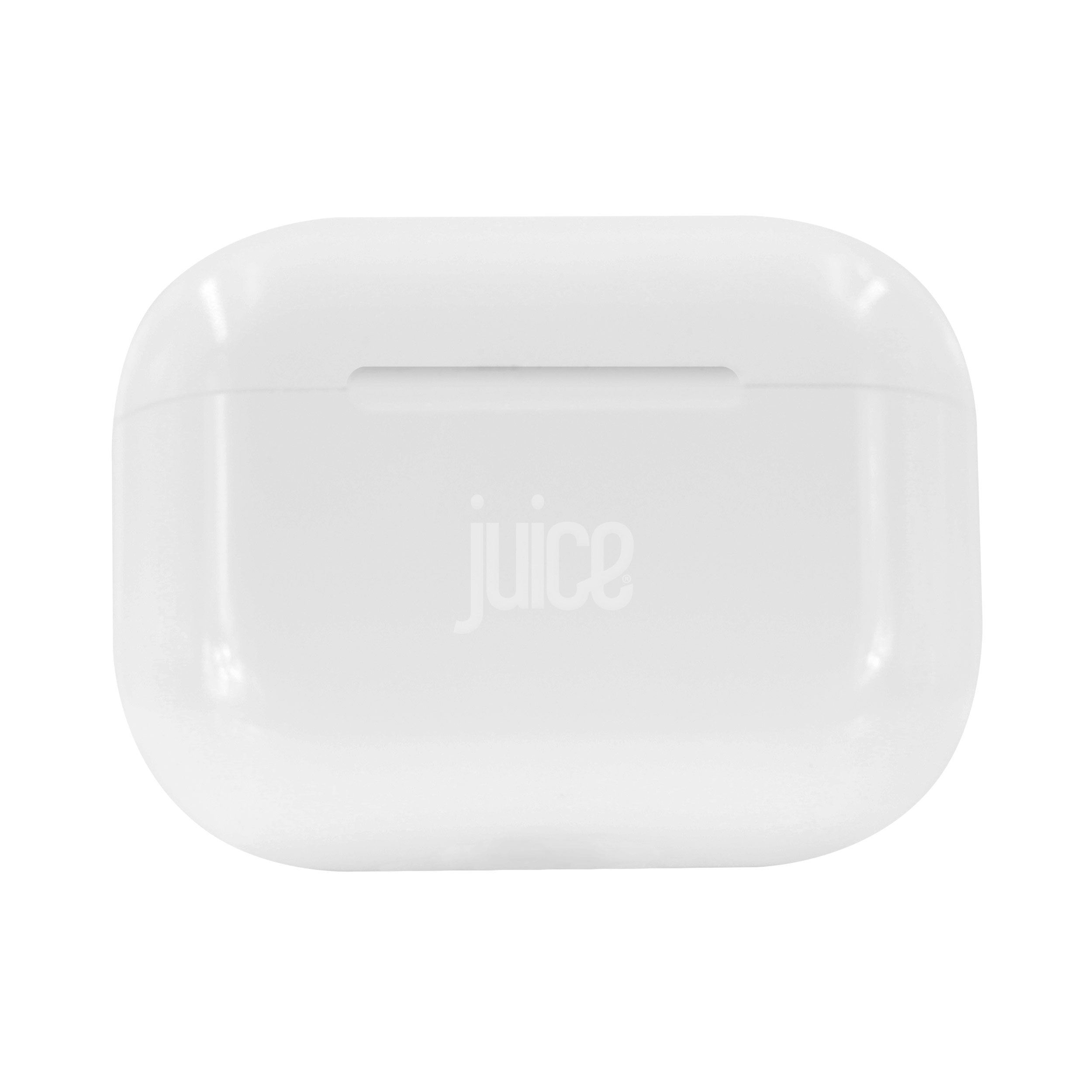 Juice Airphones Go Wireless Charging Case in White