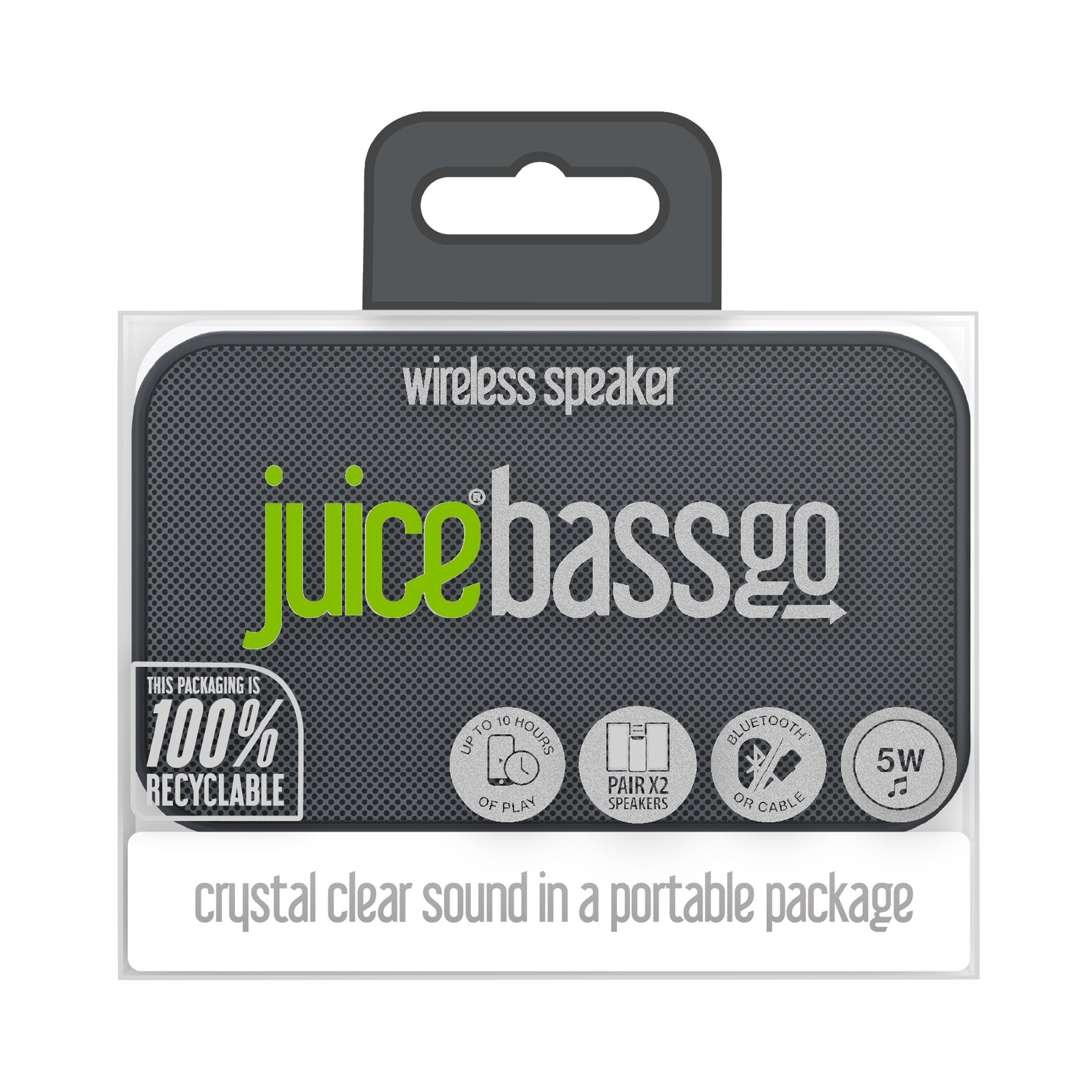 Juice ECO Bass Go Wireless Speaker – Black