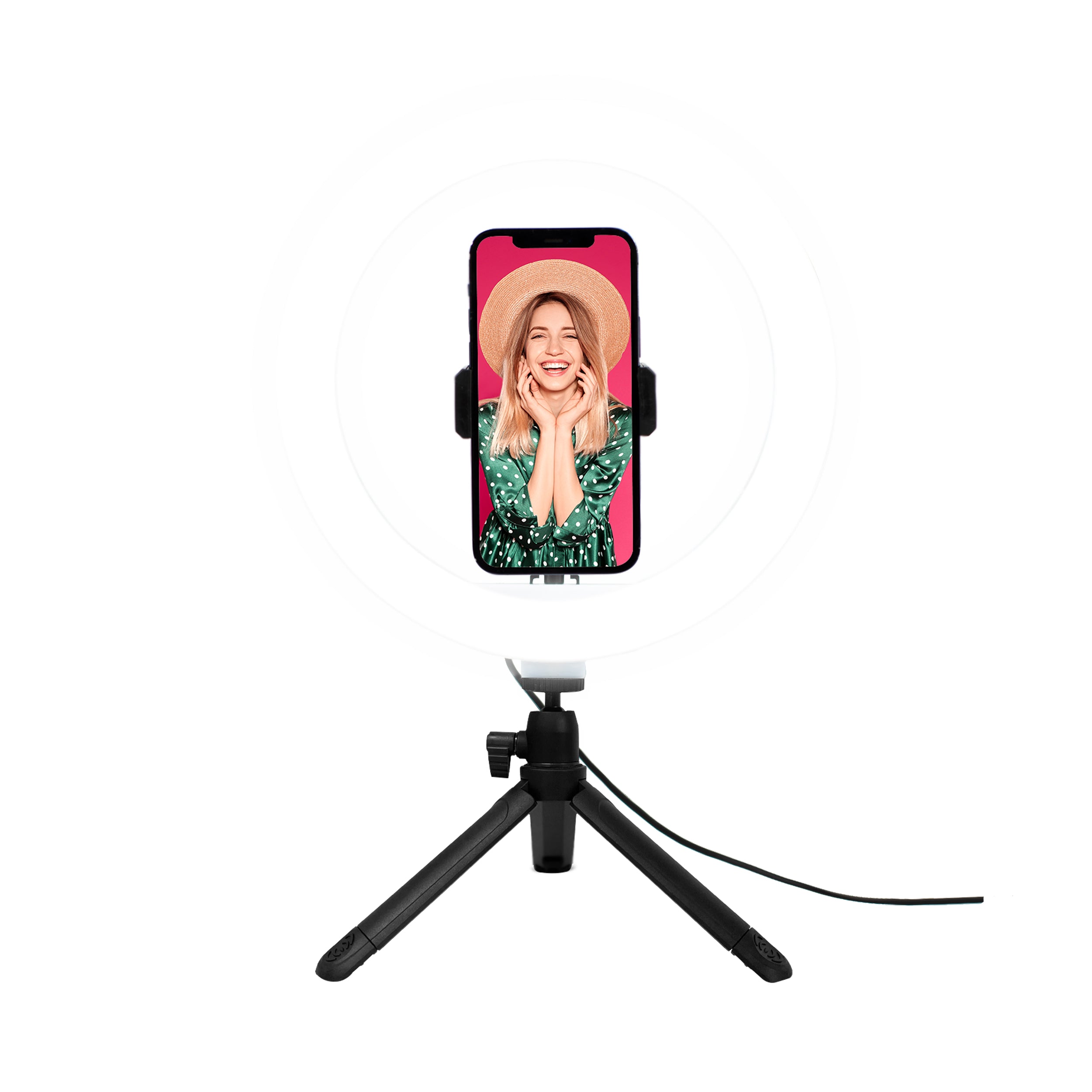 Juice Social 'Perfect Glow' Desktop Ring Light with Extendable Legs