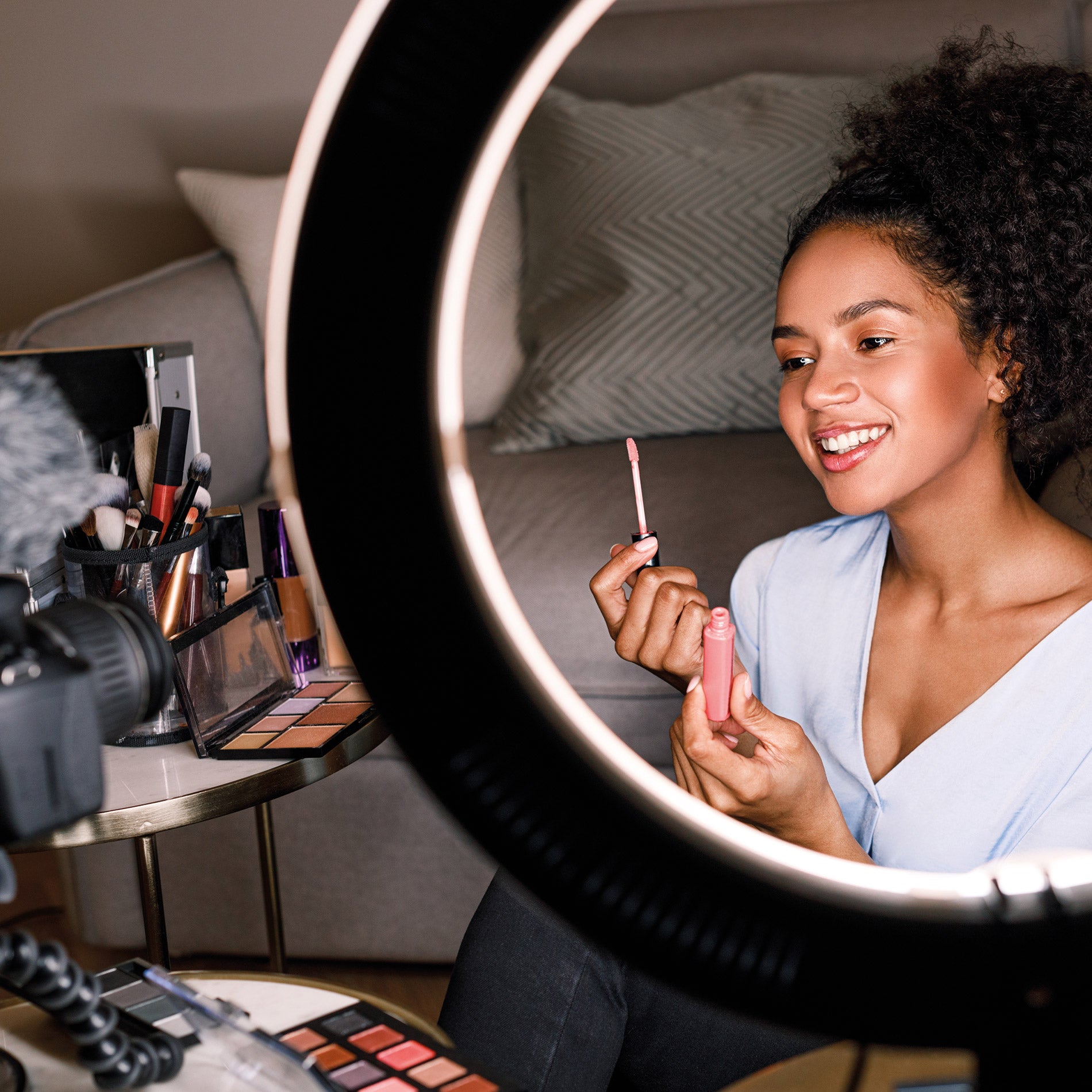 Juice Social 'Perfect Glow' Desktop Ring Light with Extendable Legs