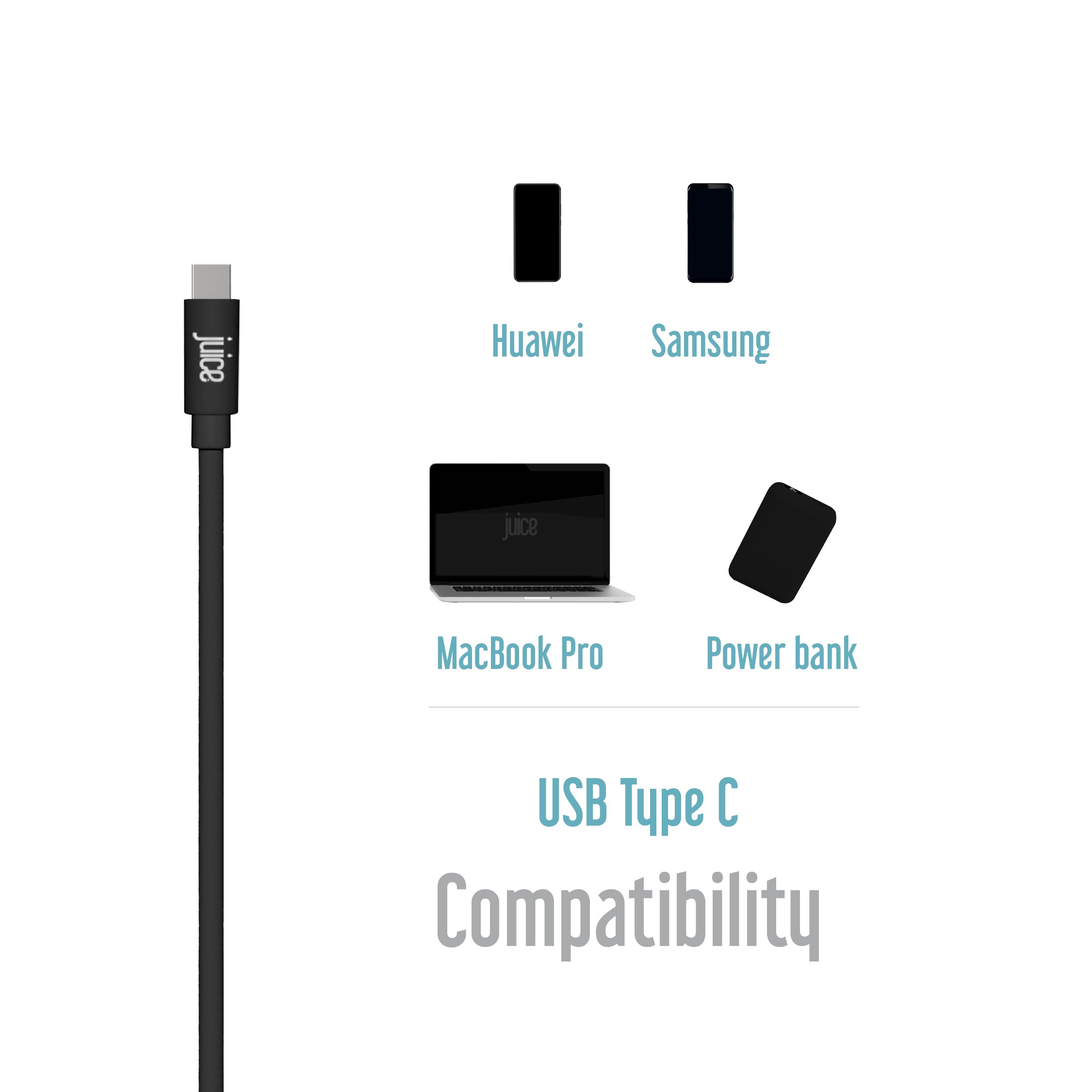 Juice USB Type-C Charging Cable 1m