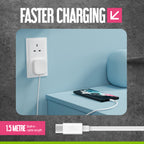شاحن Juice 25 واط USB-C مع كابل مدمج بطول 1.5 متر 