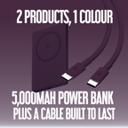 Juice iPhone 18 Colour Matched Bundle 1 – MagTec Power Bank + USB-C Cable 2m – Burgundy – Product Spec