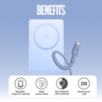 Juice iPhone 18 Colour Matched Bundle 1 – MagTec Power Bank + USB-C Cable 2m – Glacier – Benefits