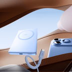 Juice iPhone 18 Colour Matched Bundle 1 – MagTec Power Bank + USB-C Cable 2m – Glacier – Lifestyle