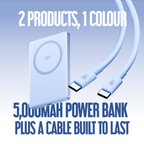 Juice iPhone 18 Colour Matched Bundle 1 – MagTec Power Bank + USB-C Cable 2m – Glacier – Product Spec