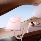 Juice iPhone 18 Colour Matched Bundle 1 – MagTec Power Bank + USB-C Cable 2m – Pink – Lifestyle