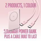 Juice iPhone 18 Colour Matched Bundle 1 – MagTec Power Bank + USB-C Cable 2m – Pink – Product Spec