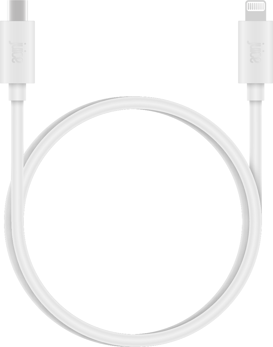 Juice Apple Lightning to USB Type-C Charging Cable 1m - White