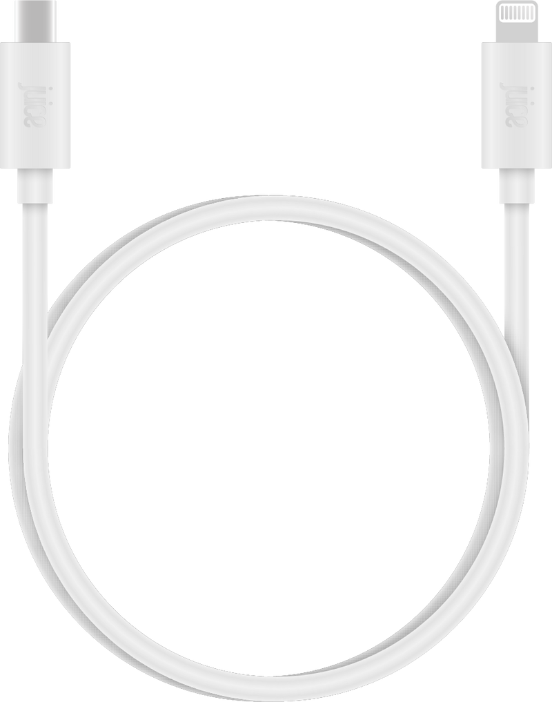 Juice Apple Lightning to USB Type-C Charging Cable 1m - White