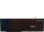 Power Gaming Recon Ocelot RGB Wired Gaming Keyboard - Black