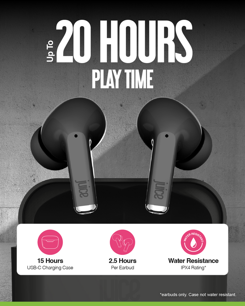 Juice Earphones Go True Wireless