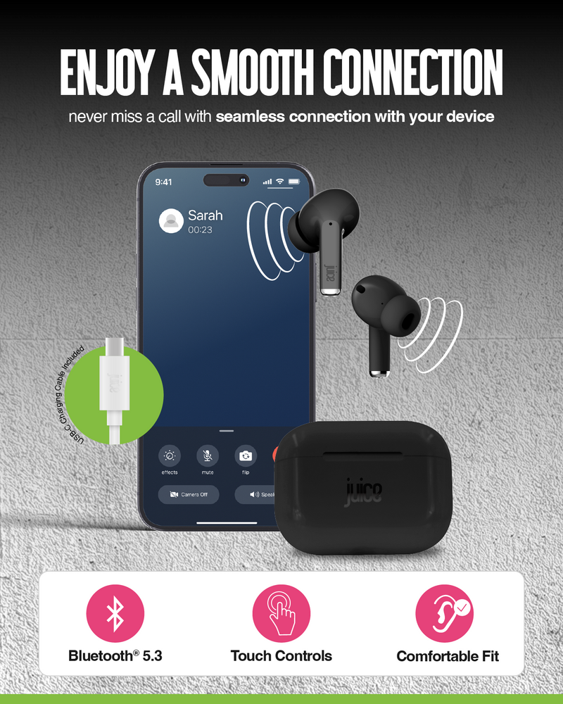 Juice Earphones Go True Wireless