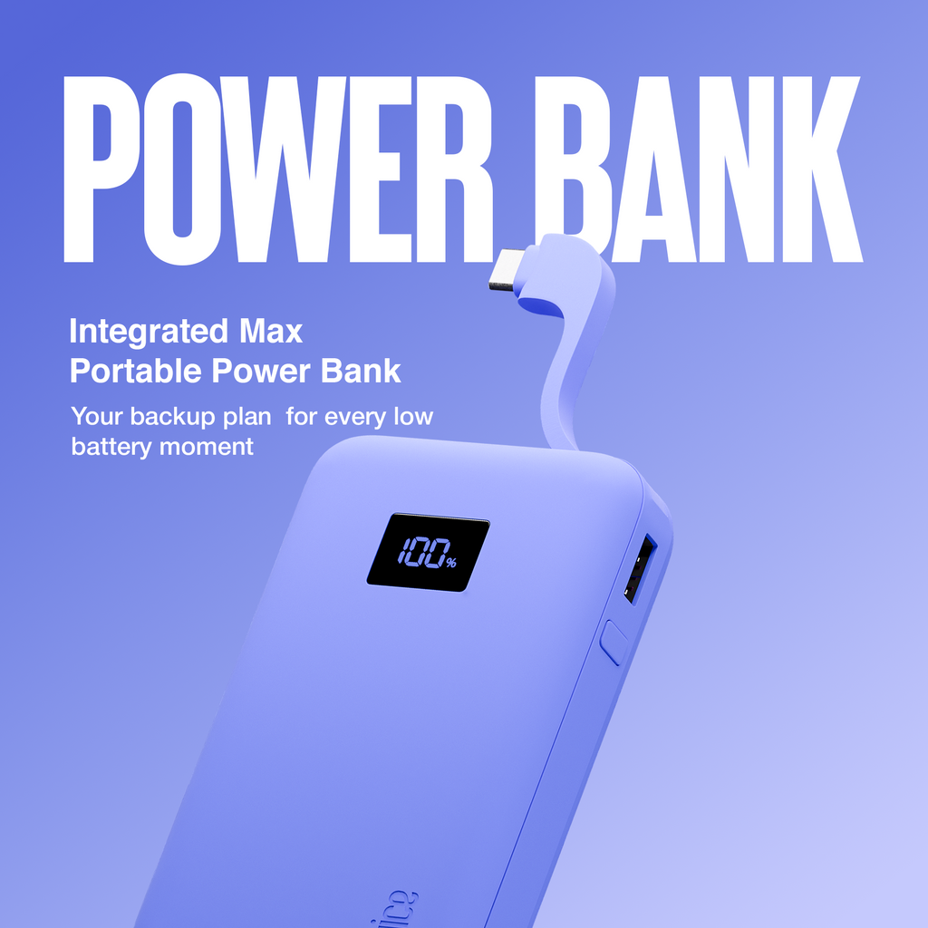 Juice Integrated 2 Charge Power Bank Ultramarine – 10,000mAh