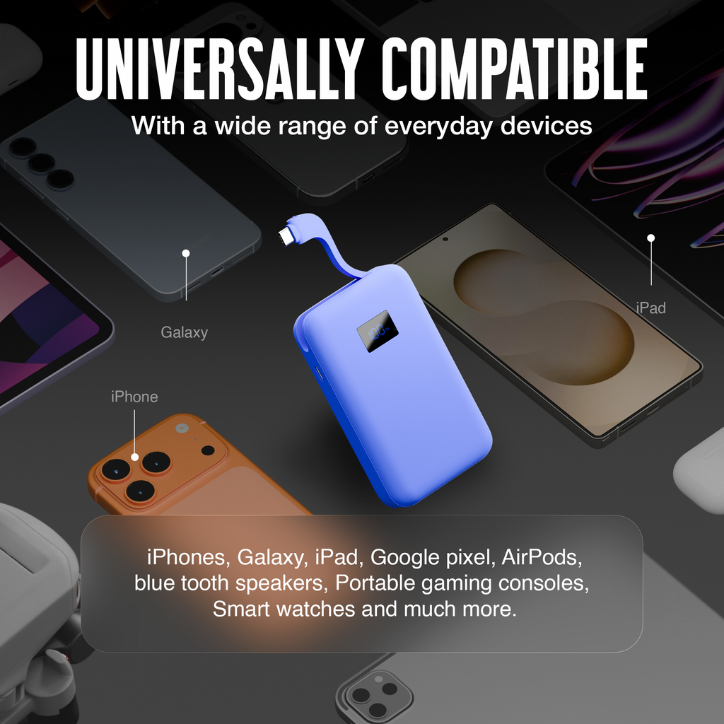 Juice Integrated 2 Charge Power Bank Ultramarine – 10,000mAh