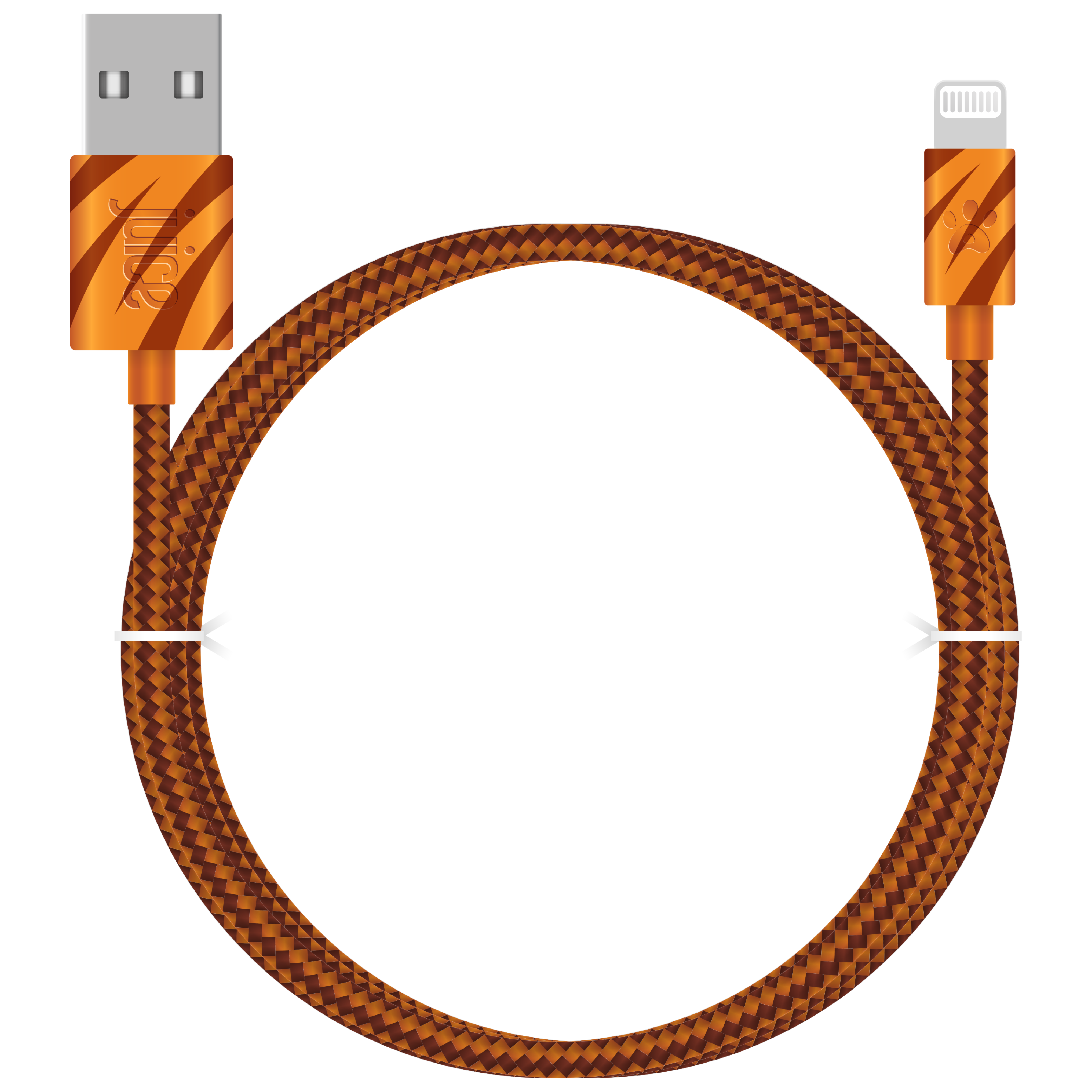 Juice Animals Lightning Braided 2m Charging Cable