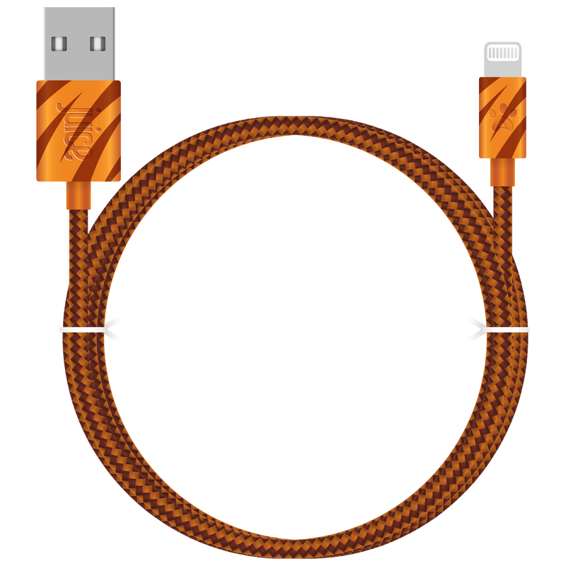 Juice Animals Lightning Braided 2m Charging Cable