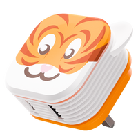 Juice Animals 30W Dual Port USB-A/C PD Plug - Tiger