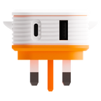 Juice Animals 30W Dual Port USB-A/C PD Plug - Tiger