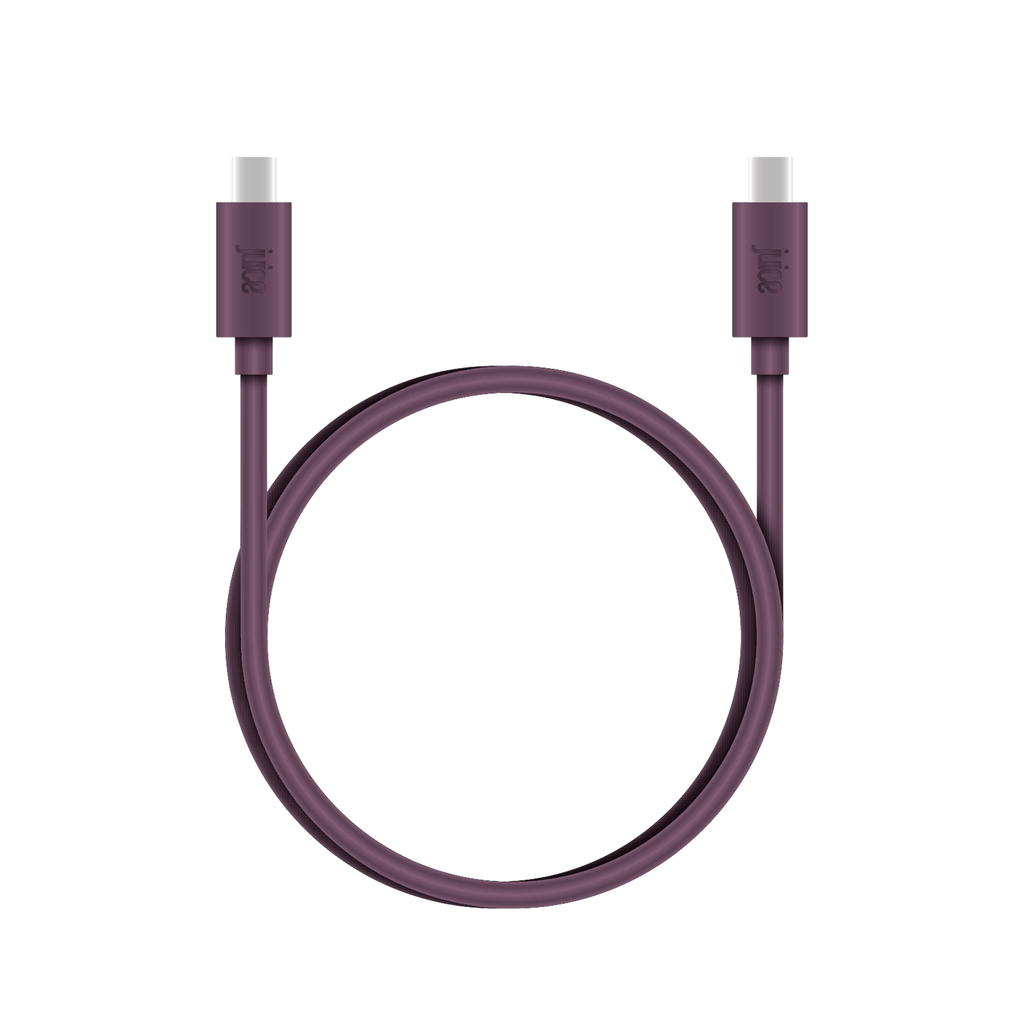 Juice USB-C to USB-C Classic Charging Cable 1m – Burgundy – Core Asset 03