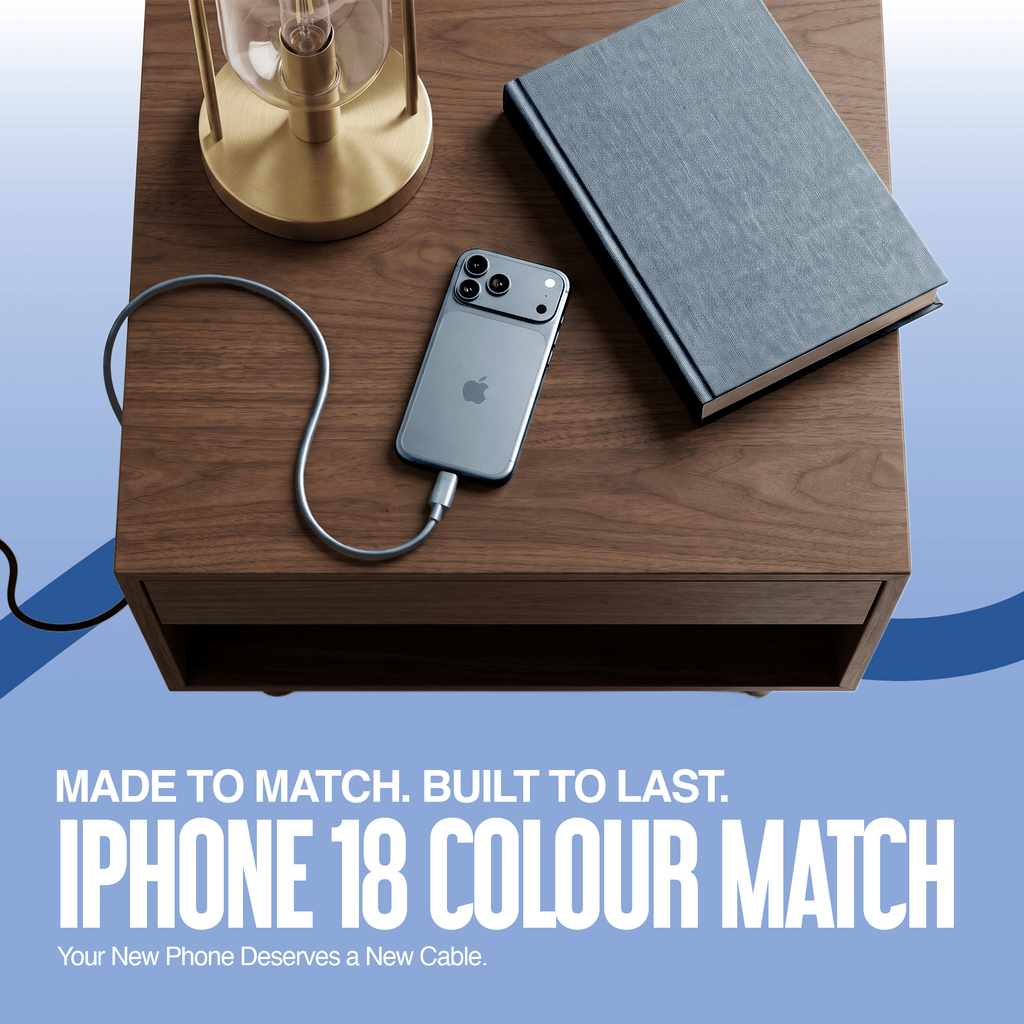 Juice USB-C to USB-C Classic Charging Cable 1m – Glacier – Colour Match