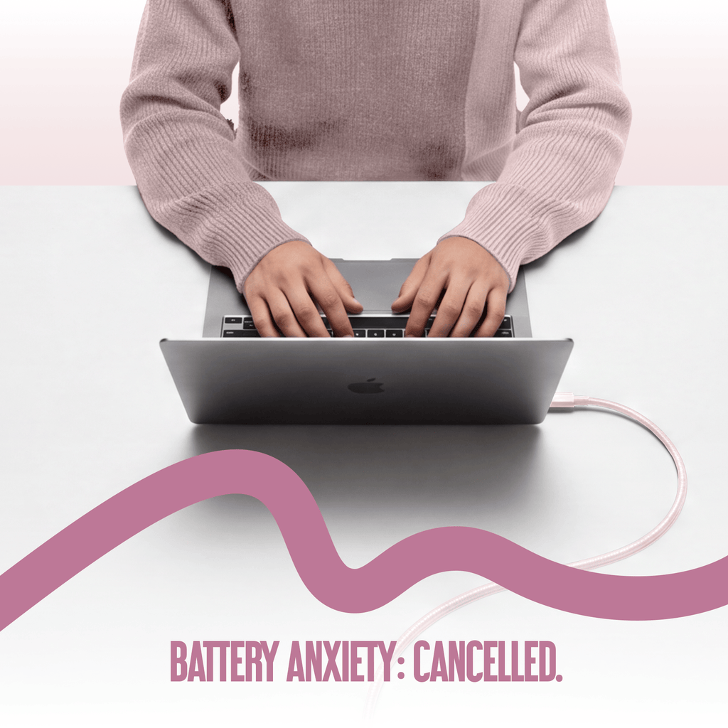 Juice USB-C to USB-C Classic Charging Cable 1m – Pink – Human