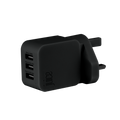 Triple Juice Port 3.4 Amp Mains Charger Plug