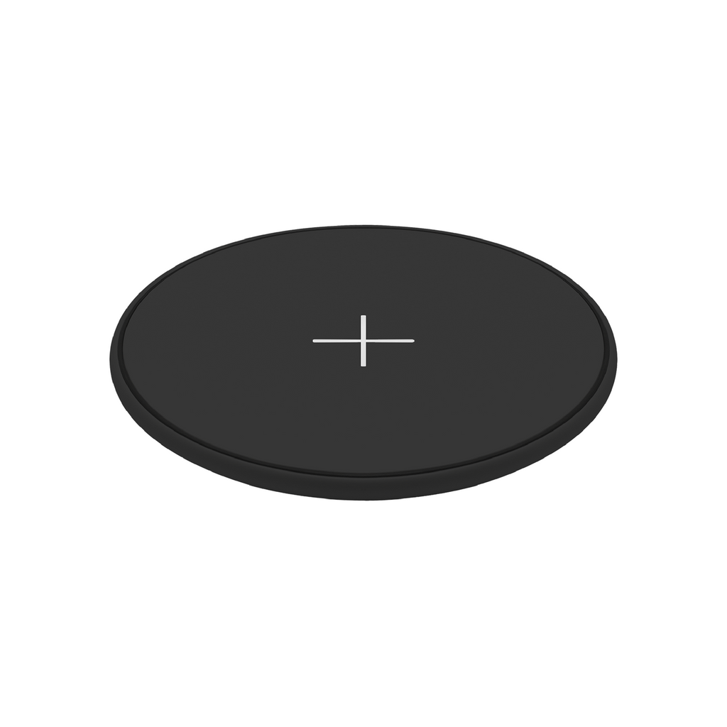 Juice 10W Universal Wireless Charging Pad in black, angled view