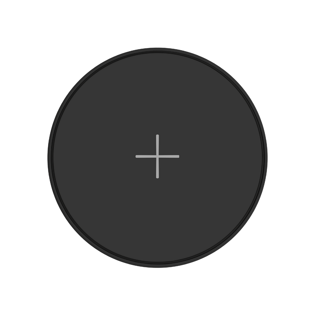 Juice 10W Universal Wireless Charging Pad in black, top view