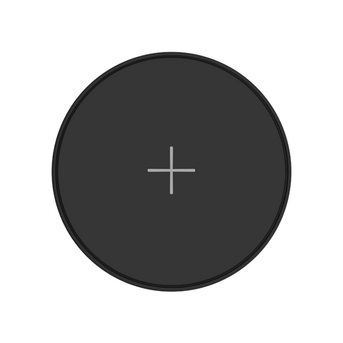 Juice 10W Universal Wireless Charging Pad in black, top view