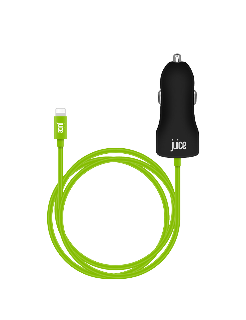 Juice 20W Integrated Lightning Car Charger - Black