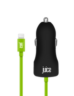 Juice 20W Integrated Lightning Car Charger - Black