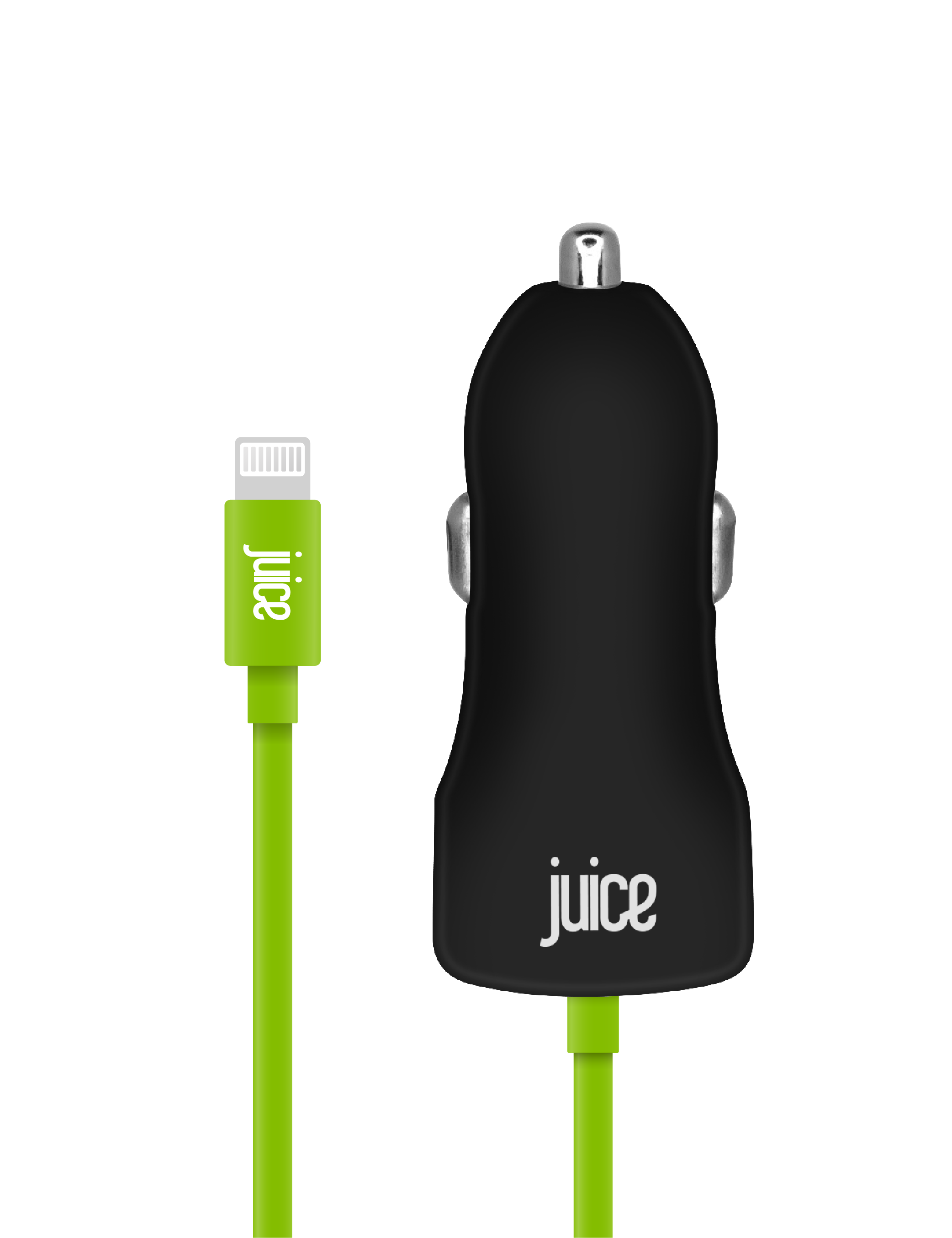 Juice 20W Integrated Lightning Car Charger - Black