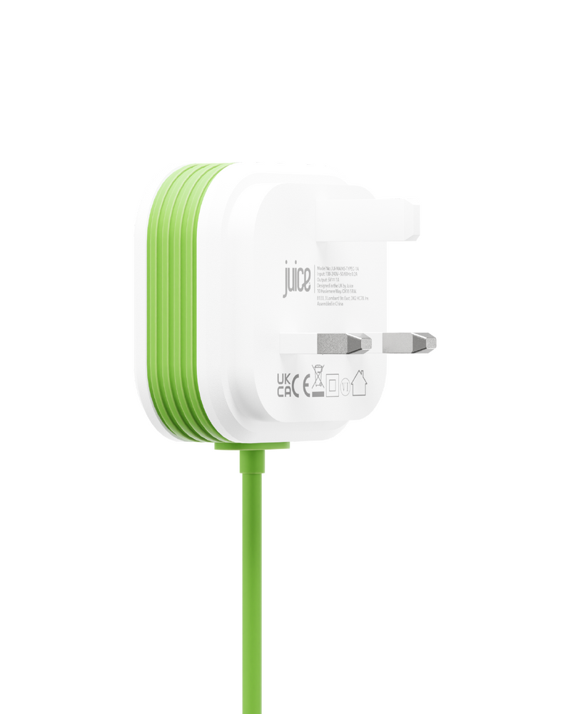 Juice 20W Apple Lightning Mains Charger with 1.5 metre Integrated Cable
