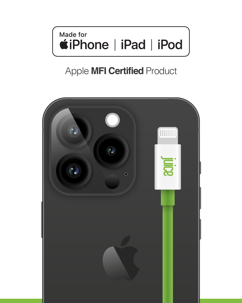 Juice 20W Apple Lightning Mains Charger with 1.5 metre Integrated Cable