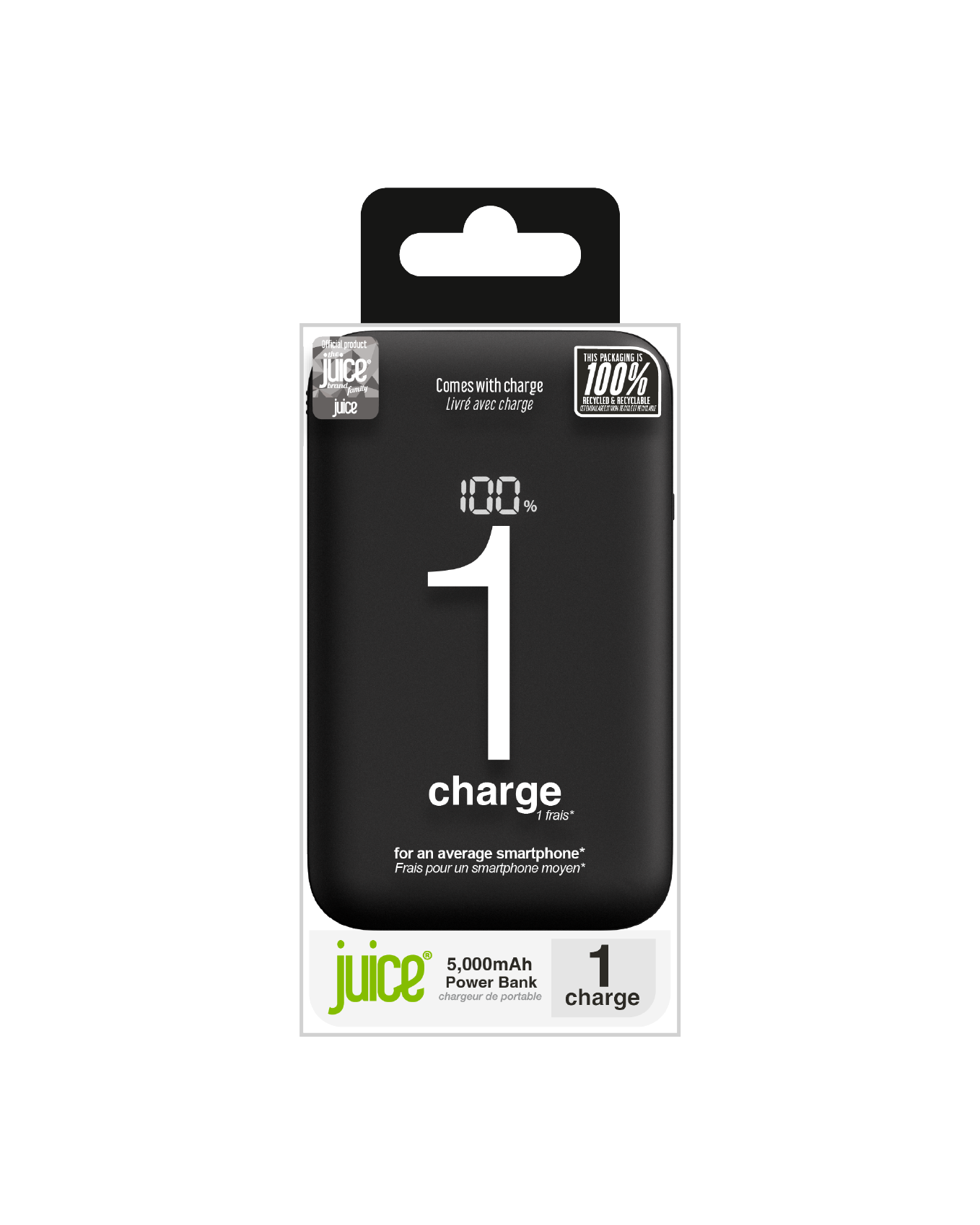 Juice Integrated 1 Charge Power Bank – 5,000mAh
