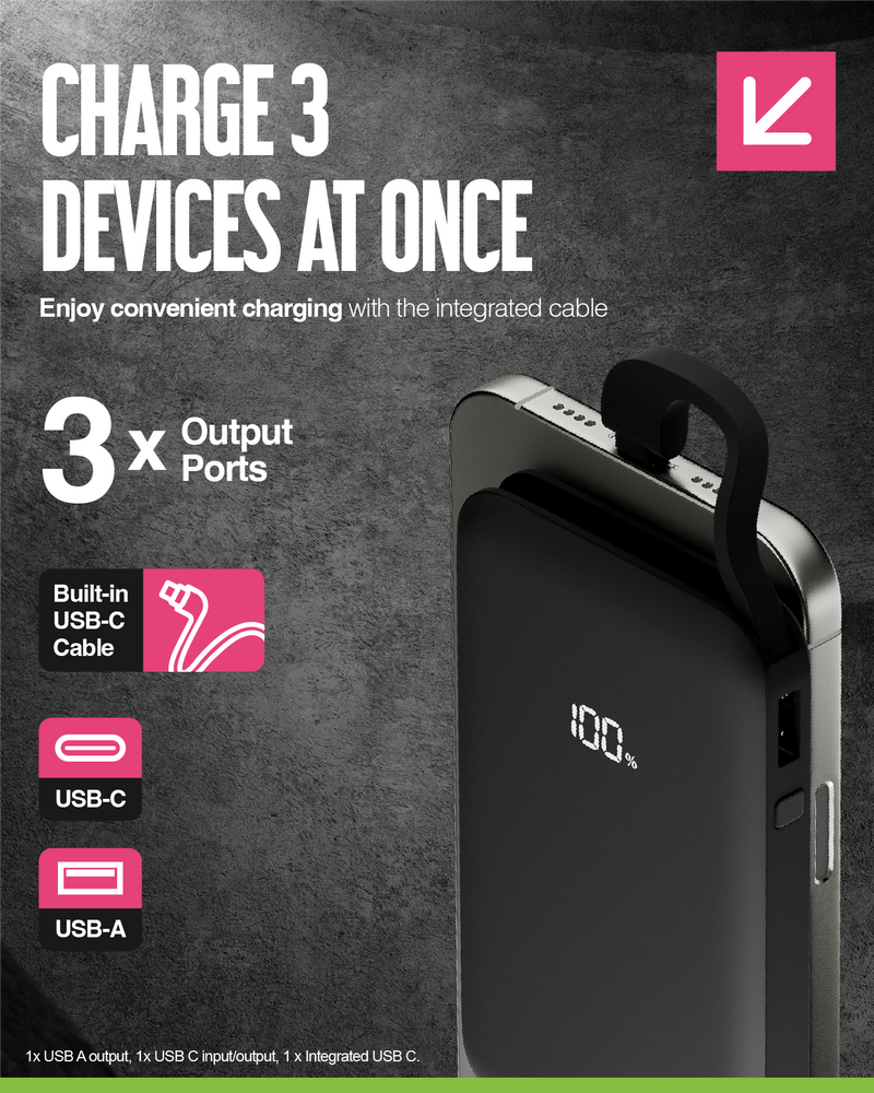 Juice Integrated 1 Charge Power Bank – 5,000mAh