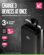 Juice Integrated 2 Charge Power Bank – 10,000mAh
