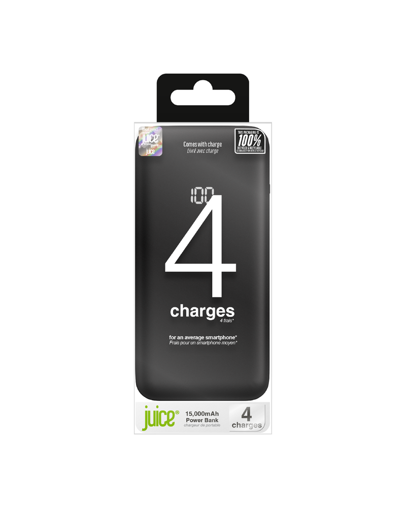 Juice Integrated 4 Charge Power Bank – 16,000mAh